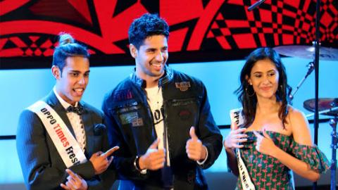 Sidharth Malhotra At Finale Of 10th Edition Of Oppo Times Fresh Face