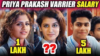 Priya Prakash Varrier SALARY | Oru Adaar Love Movie Cast Salary | Roshan Abdul Rahoof