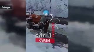 Snow clearance machine at work near Jawahar Tunnel, Kashmir