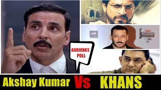 Akshay Kumar Vs King Khans l Shah Rukh l Salman l Aamir l Audience Poll