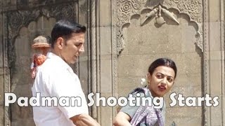 Akshay Kumar And Radhika Apte Shooting For Padman