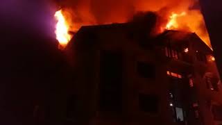 Fire engulfs many houses, Darul-Uloom at Jawahar Nagar