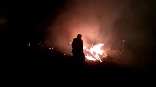 Forest fire rages in Zabarwan range