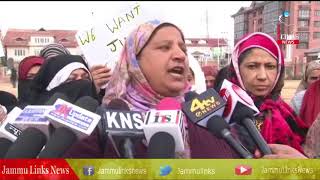 Anganwadi workers stages protest in Srinagar, demands hike in salaries