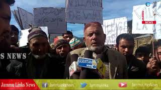 Locals protest for tehsil headquarter at Gulabgarh