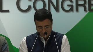 AICC Press Briefing By Randeep Singh Surjewala on Congress Steering Committee's first meet.