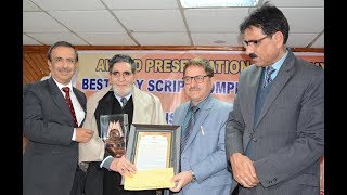 Prof. Mattoo presents State Level Academy Award to writers