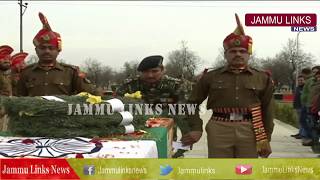Wreath laying ceremony of BSF constable S K Murmu held