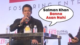 Being Salman Khan Is Difficult Than Being Human, Says Salman Khan At TiE Global Summit 2018