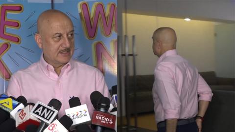 Anupam Kher Avoids Reporter's Question & Walks Out In Anger