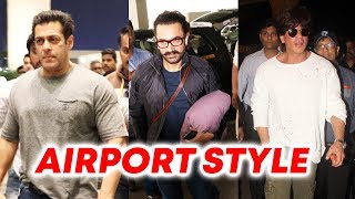VOTE NOW | Salman Khan Vs Aamir Khan Vs Shahrukh Khan - BEST Airport Style