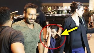 Ajay Devgn And Kajol's Son Yug GETS Irritated By Media At Airport