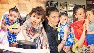CUTE Cousins Taimur Ali Khan And Inaaya Kemmu POSES First Time Together