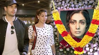 Jacqueline And Sidharth Malhotra LEAVES Shooting To Attend Sridevi's Funeral
