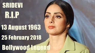 Sridevi Passes Away At 55 Years Due To Heart Attack In Dubai