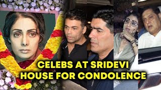 Shilpa Shetty, David Dhawan, Shabana Azmi VISITS Sridevi's House For Condolence