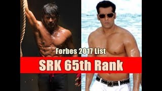 Shah Rukh Khan Ranked 65th Position In Forbes 100 Highest Paid Global Celebs Of 2017
