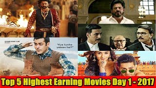 Top 5 Bollywood Movies First Day Box Office Collection 2017 I Eid 2017
