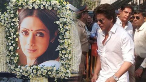 Watch : Shah Rukh Khan Arrives At Cremation Ground To Bid Farewell To Sridevi