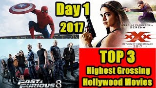 Top 3 Highest Hollywood Box Office Collection In India On Day 1 In 2017