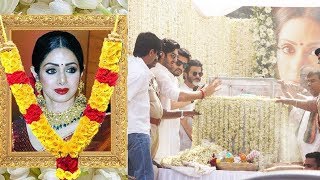 Sridevi Heart Touching Funeral Video | Bet You Will Cry | Sridevi Last Rites