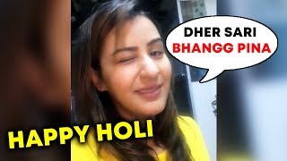 Shilpa Shinde WISHES FANS Happy Holi And Gives A Advice
