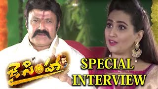 Balayya Special Interview About Jai Simha Movie - Nayantara, Natasha Doshi