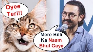 Aamir Khan's FUNNY MOMENT At Book Launch - I Forgot My Cats Name