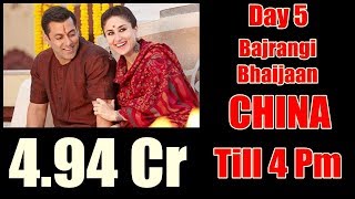 Bajrangi Bhaijaan Collection Day 5 In CHINA Till 4 Pm