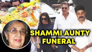 Veteran Actress Shammi Funeral | Last Rites | BomanIrani, Farah Khan