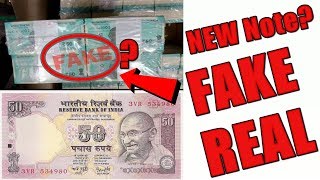New 50 Rupees Note Fake Or Real?