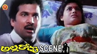 Rajendra Prasad Gets Afraid Of Srilatha's Murder || Allarodu Movie Scenes