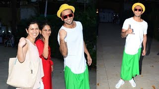 CRAZY Ranveer Singh SPOTTED In GREEN LUNGI On Women's Day
