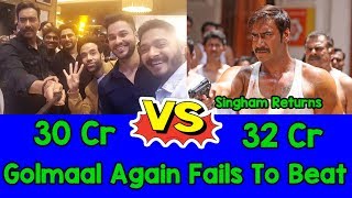 Golmaal Again Fails To Beat Singham Returns First Day Record