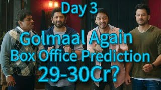 Golmaal Again Box Office Prediction Day 3 & Audience Occupancy