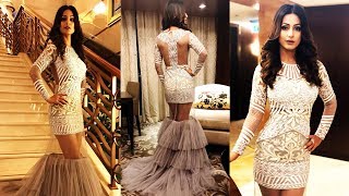 Hina Khan Looks Stunning In Transparent Dress In DUBAI