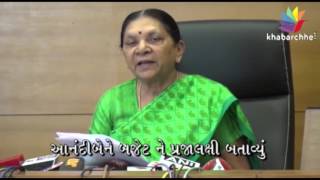 Gujarat CM Anandiben Patel Hails State Budget 2016 - 17