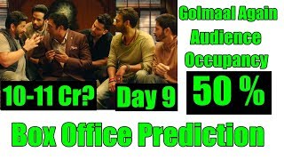 Golmaal Again Audience Occupancy And Collection Prediction Day 9