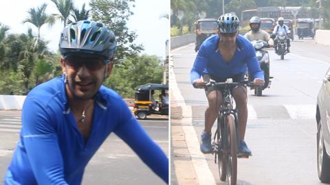 Amit Sadh Riding His Brand New Being Human Bike