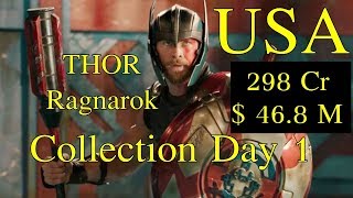 Thor Ragnarok Box Office Collection Day 1 USA