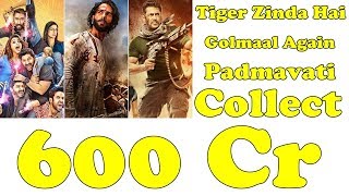 Tiger Zinda Hai Vs Golmaal Again Vs Padmavati To Collect Over 600 Crores In 2017