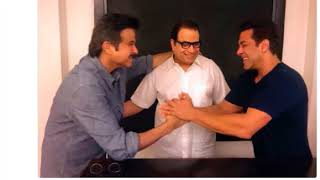 Salman Khan And Anil Kapoor Having Fun On Race 3 Shooting