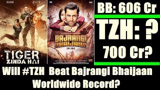 Will Tiger Zinda Hai Beat Bajrangi Bhaijaan To Become His Biggest Worldwide Grosser?
