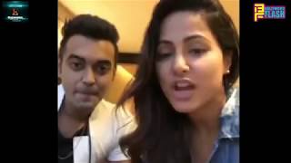 Luv Tyagi & Hina Khan Cute & Sweet Moment & Talk About Priyank, Shilpa ,Vikas- Facebook Live