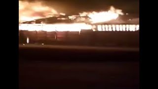 8 दुकानों में लगी भयंकर आग, करोड़ों का नुकसान