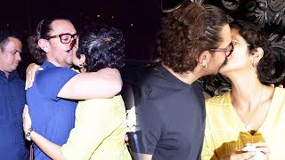 Aamir Khan KISSES Kiran Rao In Front Of Media On His 53rd Birthday