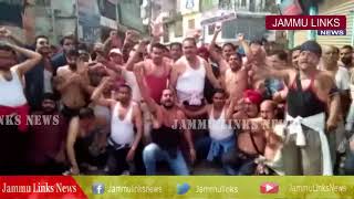Protestors take to streets shirtless on day 26 of Nowshera shutdown
