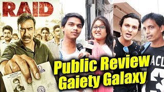RAID PUBLIC Review | Gaiety Galaxy Evening Show | HOUSEFULL | Ajay Devgn, Ileana, Saurabh Shukla