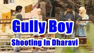 Ranveer Singh And Alia Bhatt In Dharavi For Gully Boy Shoot