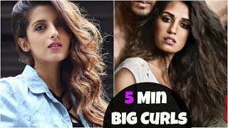 Disha Patani Look | Baaghi 2 | How To Get Big Volumized Curls + GIVEAWAY | Knot Me Pretty